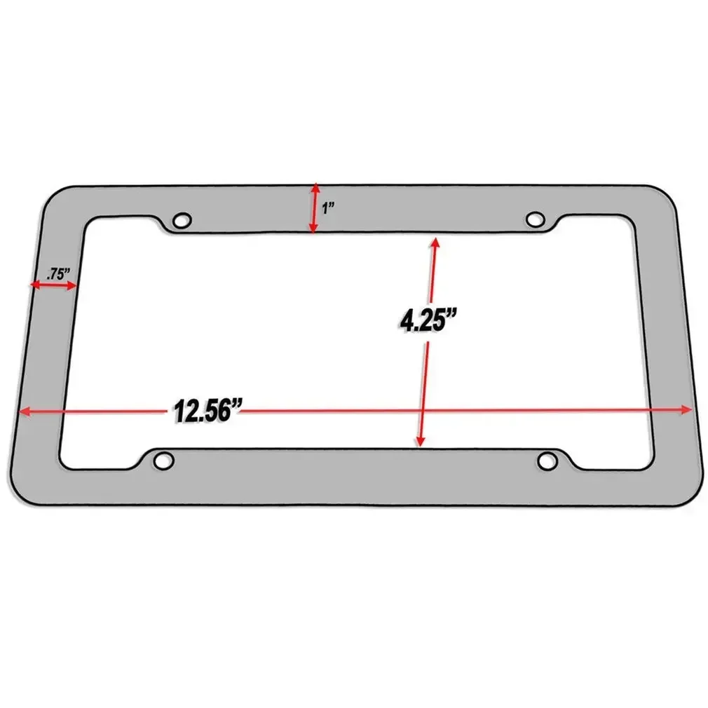 Cadre de plaque de planificateur universel en plastique à motif carbone, support rapide avec kits de vis standard, nouveau, 30x15cm, 1 pièce, 2 pièces