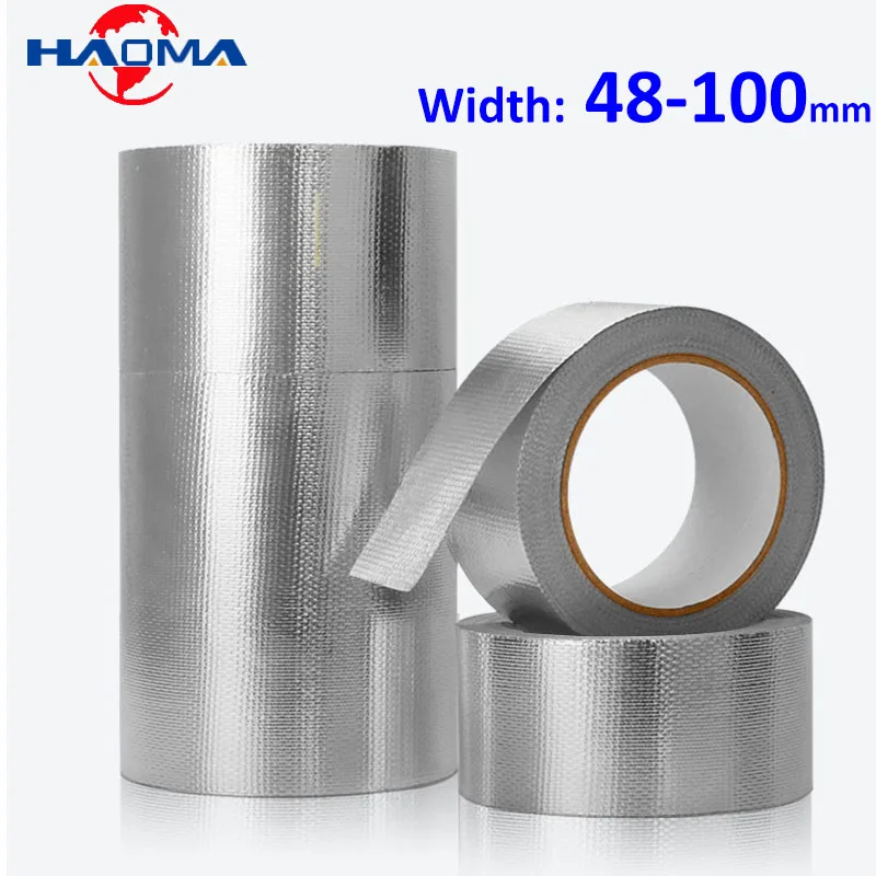 

Glass Fiber Aluminum Foil Tape High Temperature Resistance Kitchen Pipe Repair Adhesive Sealing Heat Insulation Leak Proof Tape