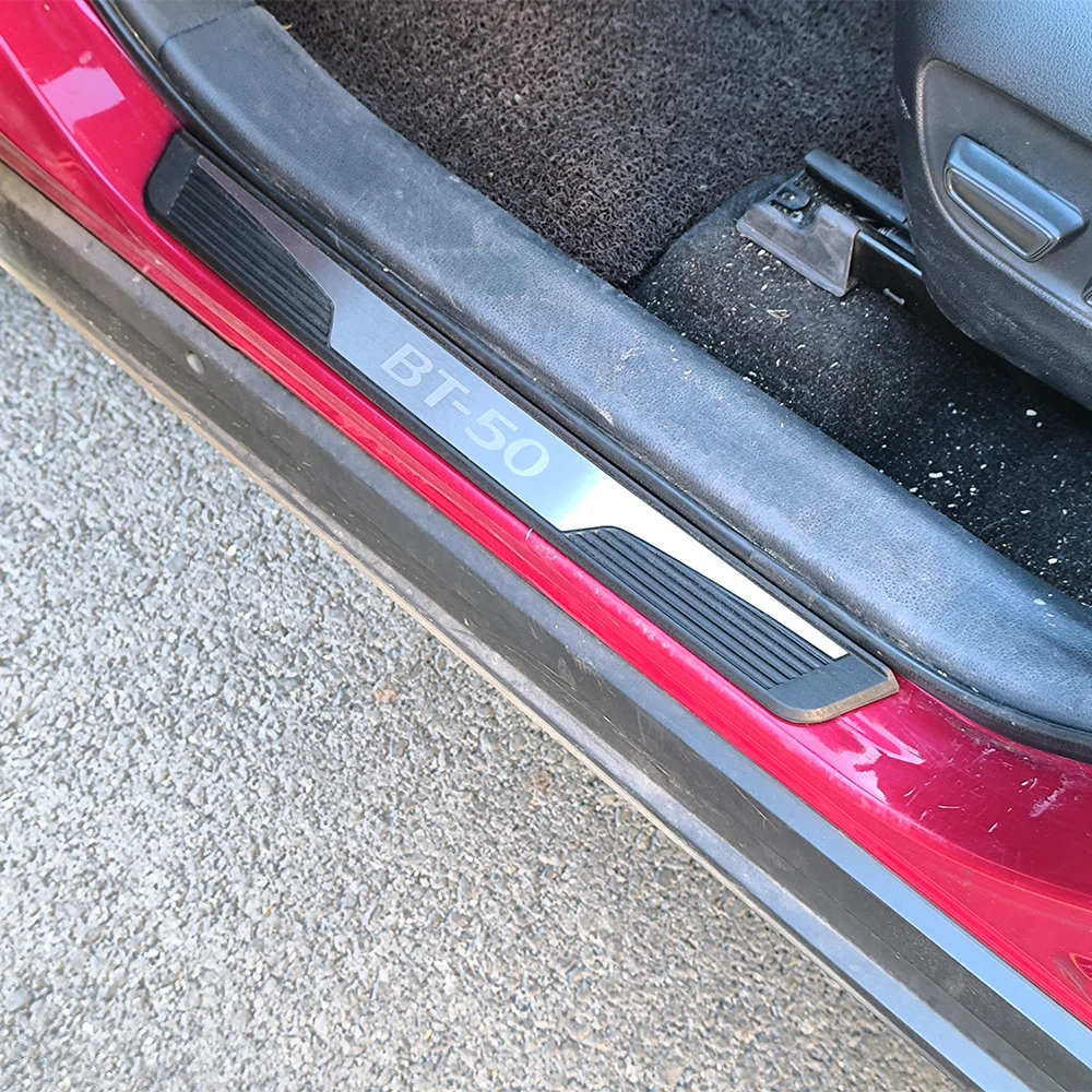 For Mazda BT-50 Car Door Sill Cover Protective Accessories Threshold Pedal Trim Auto Interior Styling 2021 2022 2023 2024 2025