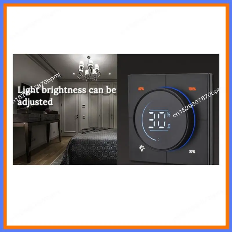 

BAAE, 1 шт., бесконечная ручка, регулятор диммера, 150-300 Вт, переменный ток, 110-240 В, пластик + металл, цифровой ЖК-дисплей, яндекс (белый)