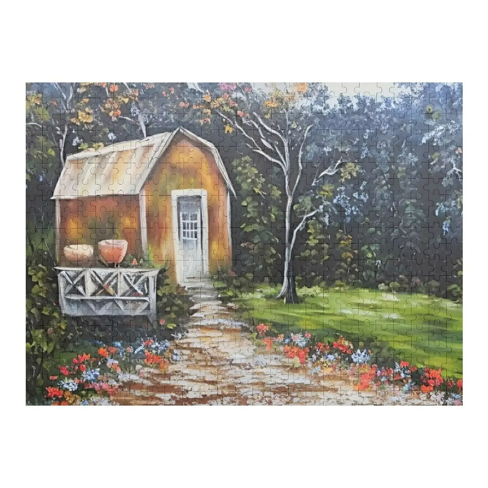 

Tiny House In The Country Jigsaw Puzzle Personalize Custom Gifts Personalized Toys Custom Wood Puzzle