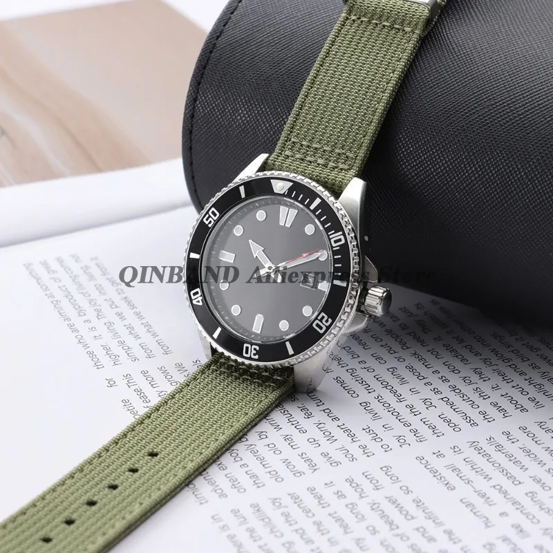 20mm 22mm Quick Release Bracelet for Omega Military Sport Wristbelt Woven Canvas Fabric Watch Bands Comfortable Men Women Straps view 2