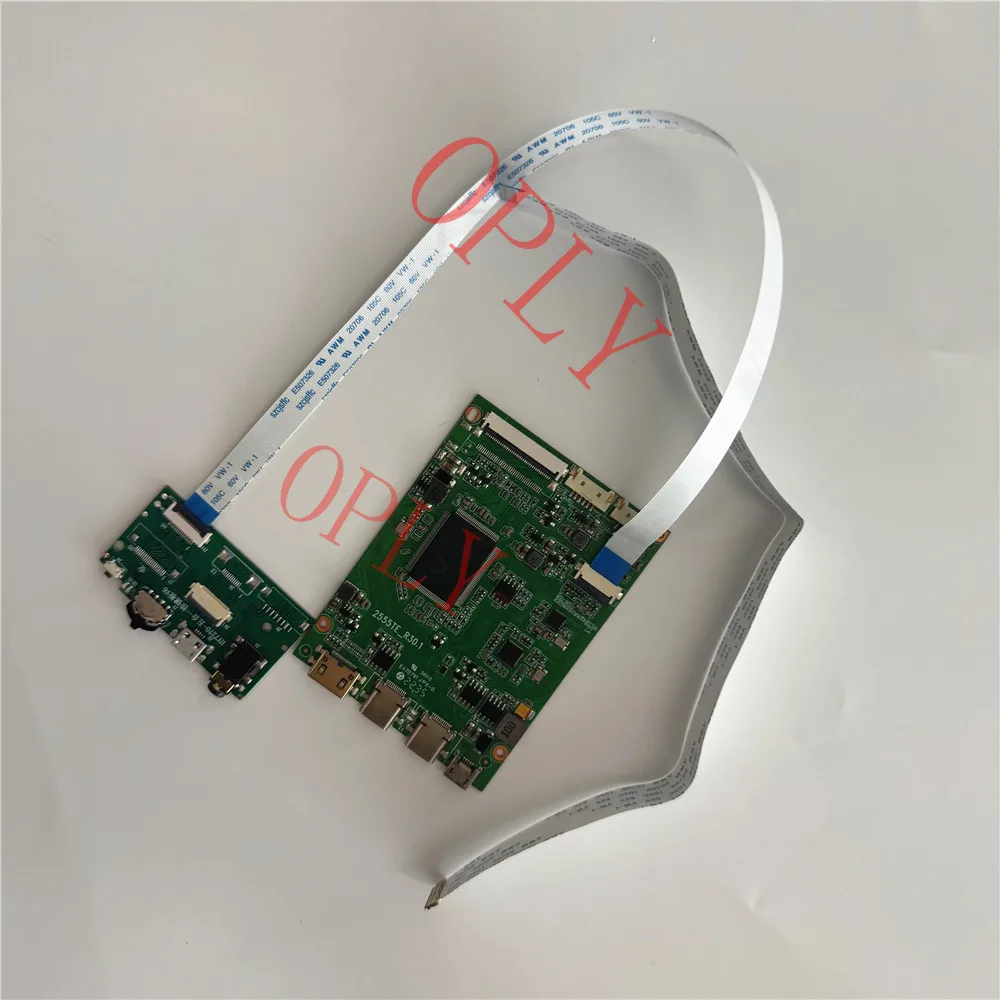 

Controllor board 2 TYPE C Mini HDMI-compatible for N133BGE-E01 N133BGE-E01 13.3" 1366x768 EDP LED panel screen kit DIY
