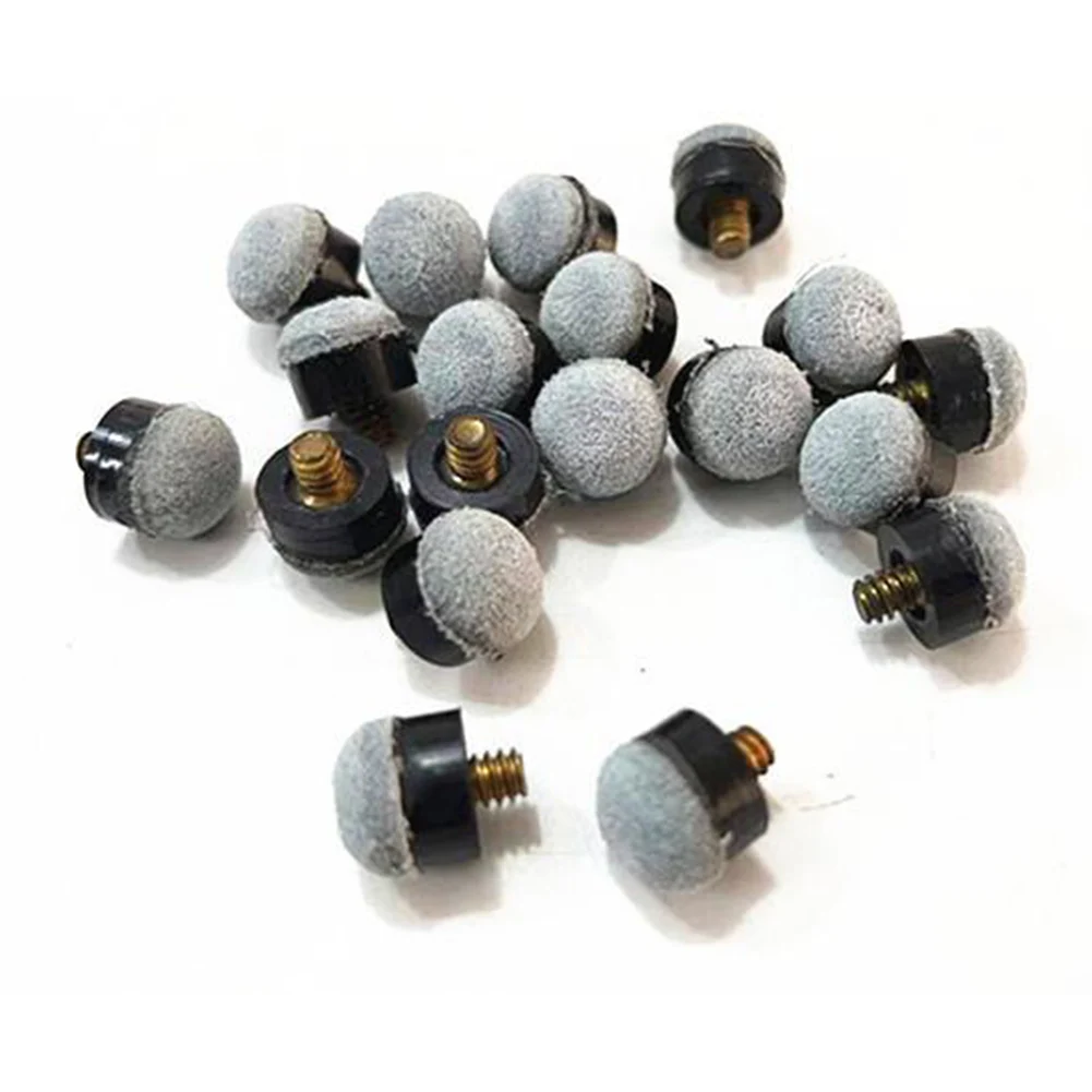 

40pcs Billiard Pool Cue Tips Screw-on Tips 10-13 Mm Nylon Ferrules Replacement Screw Tips Billiard Pool Cue Tips Accessories