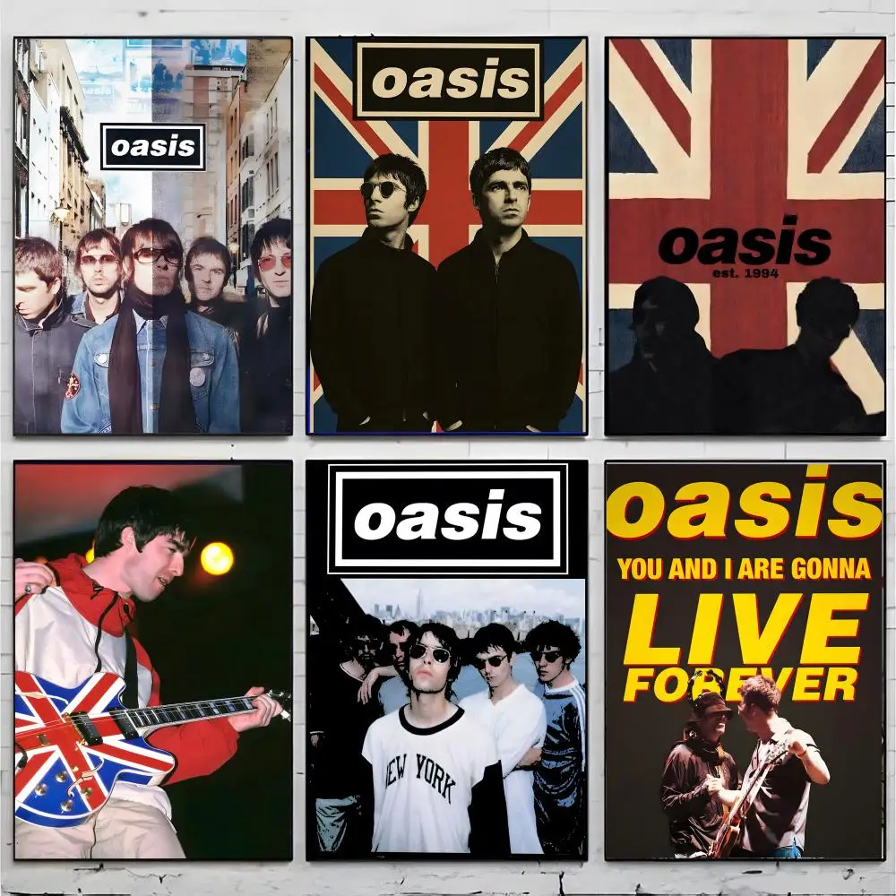 Britpop Rock O-Oasis Poster Premium Decor Art & Gift for Household Lounge Home Ornaments