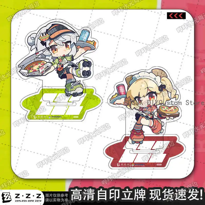 Anime Zenless Zone Zero Soldier 0 - Anby Burnice Whita figura acrílica con soporte modelo de exhibición placa Cosplay juego decoración de escritorio regalo