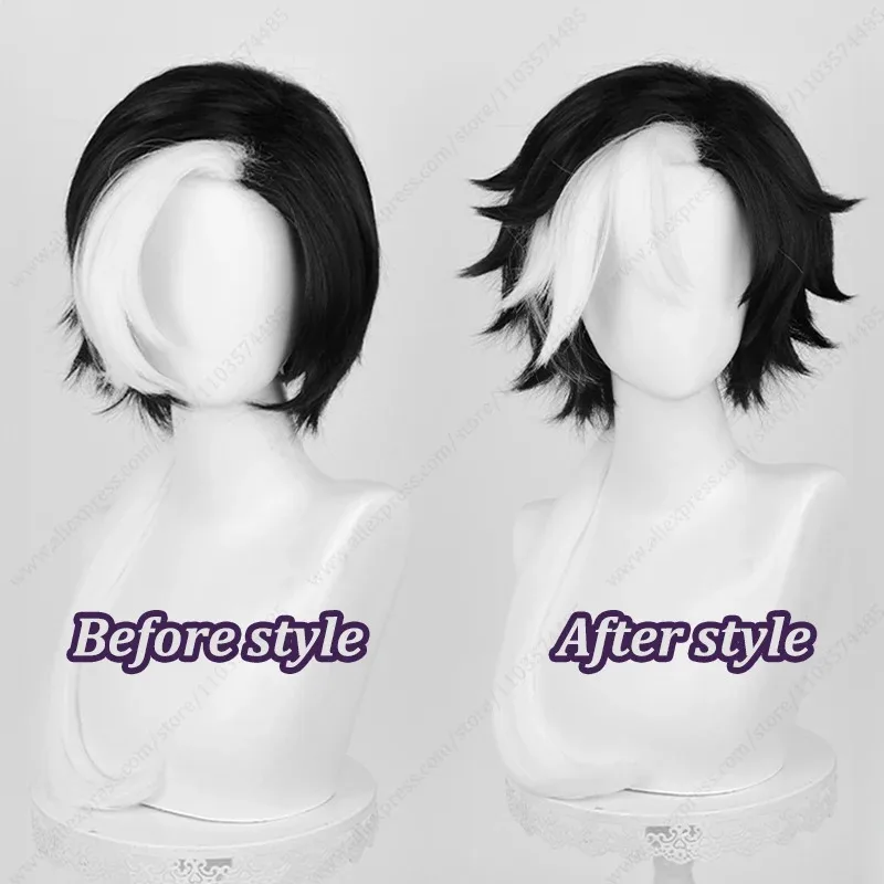 Wiwiwi 123 المصور DM جوزيف شعر مستعار تأثيري 68 سنتيمتر طويل مختلط اللون مقاومة للحرارة بيروكات صناعية #1