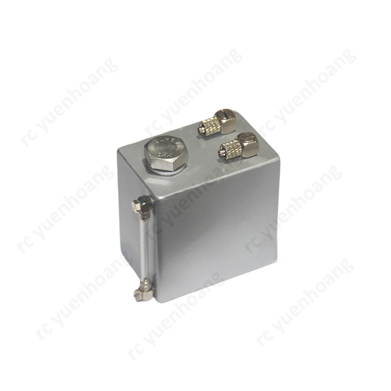 1PCS Mini 110ml Metal Simulation Fuel Tank Multicolor Handmade Engines Oil Pot with Level Indicator DIY Parts for RC Car Model