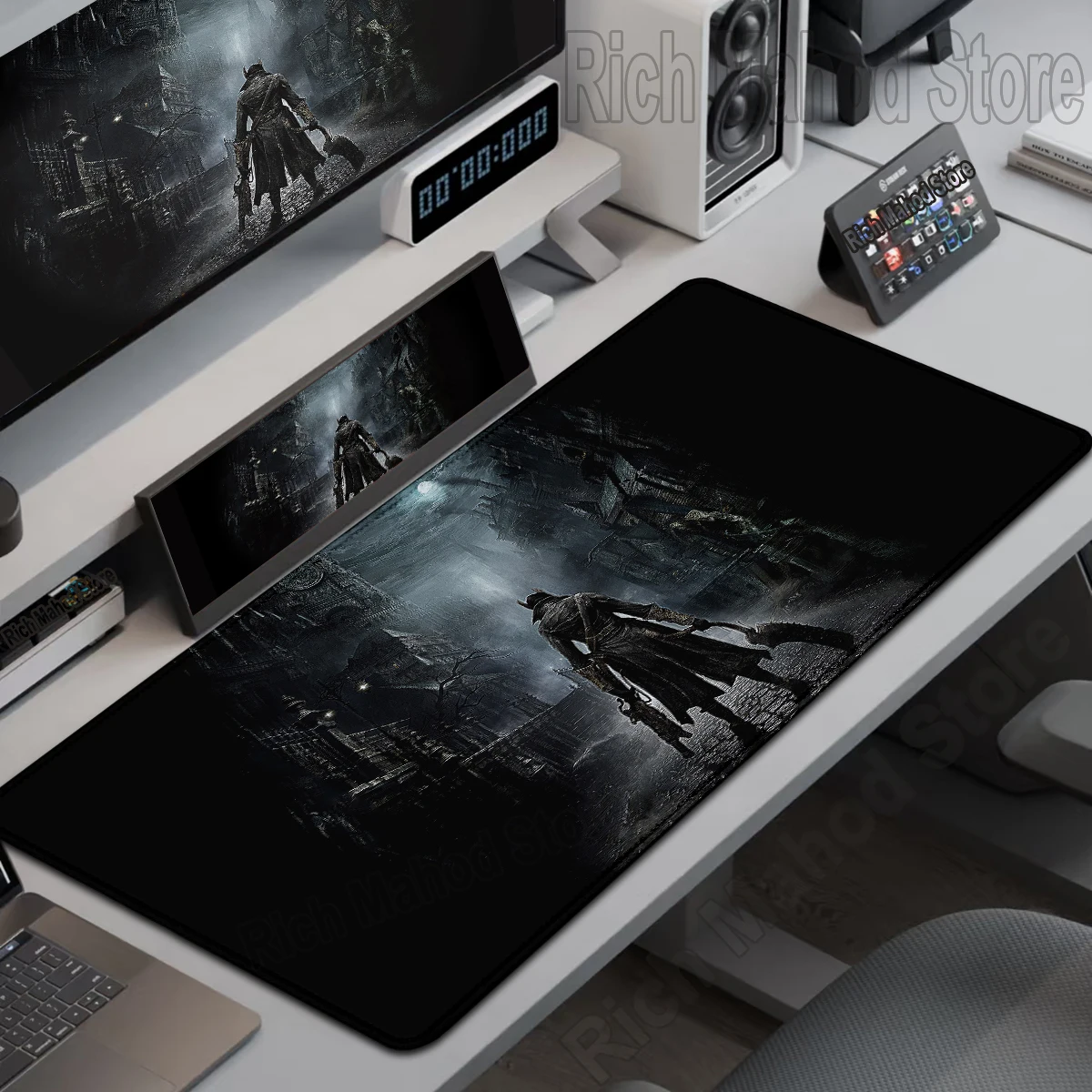

Game Bloodborne Large Mousepad Gamer XXL Computer Gaming MousePad 900x400mm Gamer Desk Mat Pc accessories Laptop Tablepad Carpet
