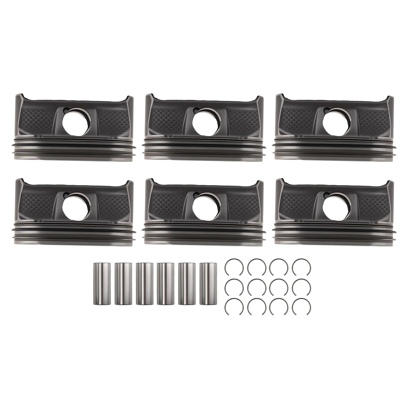 Engine Pistons With Rings Set Fit 3.6 L ERB For Jeep Grand Cherokee Chrysler 300 Dodge Journey Ram 1500 3.6L V6 Gas 5184347AG view 4