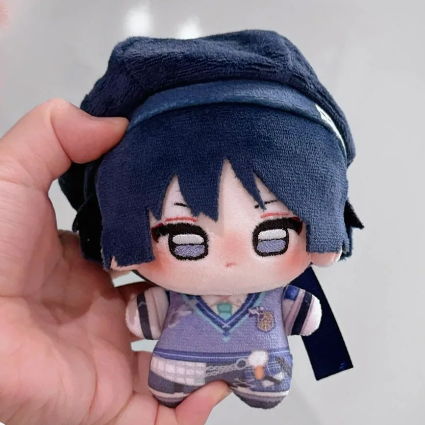 Genshin Impact Scaramouche Wanderer 10 cm Baumwollplüschpuppe im Seestern-Stil, süßer Anime-Schlüsselanhänger, Anhänger, Geschenk