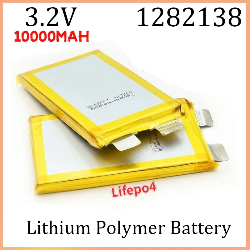 3.2V 10000mAh 1282138 Lifepo4 Lithium Iron Phosphate Battery High Quality Large Capacity Tablet PC DVD GPS Backup Battery