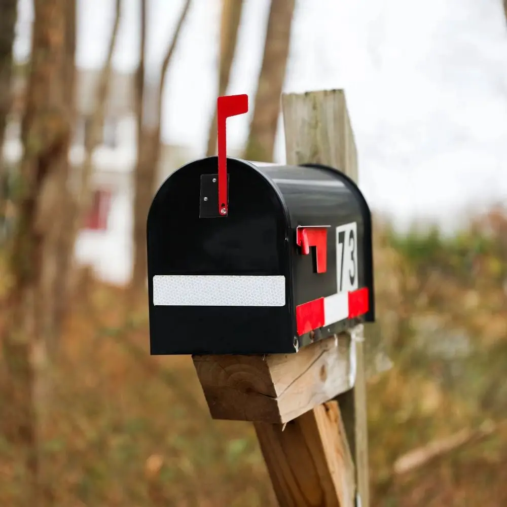 طقم استبدال علم صندوق البريد المقاوم للصدأ، مقاوم للحرارة والبرد، ديكور جداري خارجي، طلاء درجة حرارة عالية، تصميم جاذبية #1