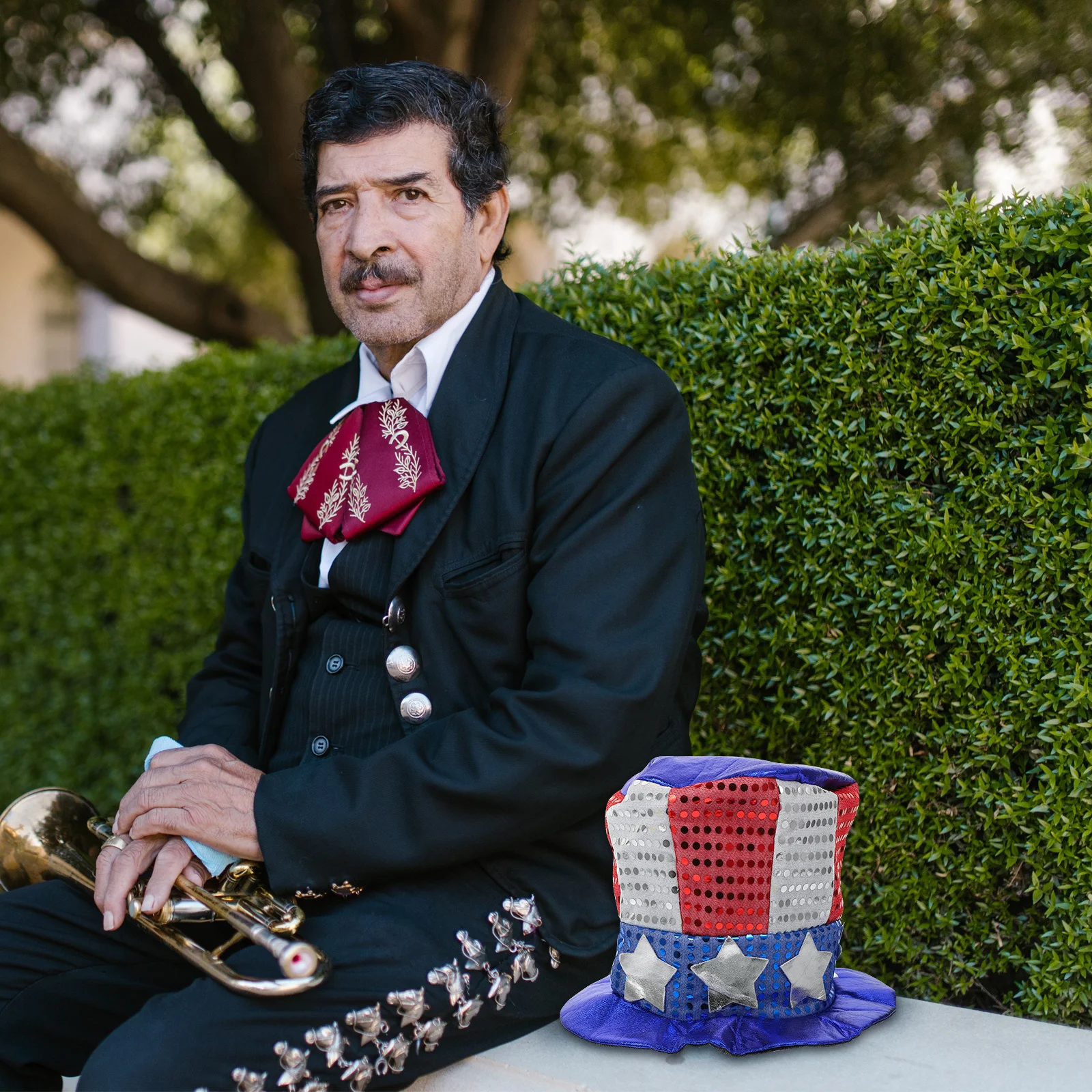 

Flag 4Th Of July Patriotic Top Hat National Party Festival Decor National Day Top-Hat Headwear Independence Day Hat