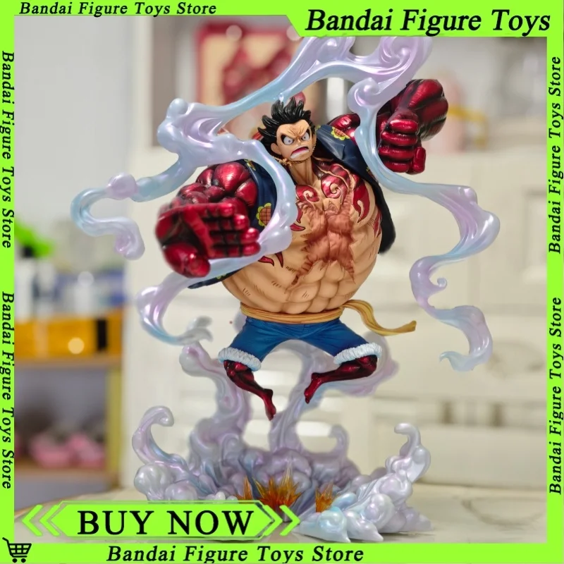 40 CM One Piece Anime Figur Unglaubliche 4 Gang JT Luffy Action Figur Statue Pvc Sammlung Modell Spielzeug Kinder Weihnachten geschenk