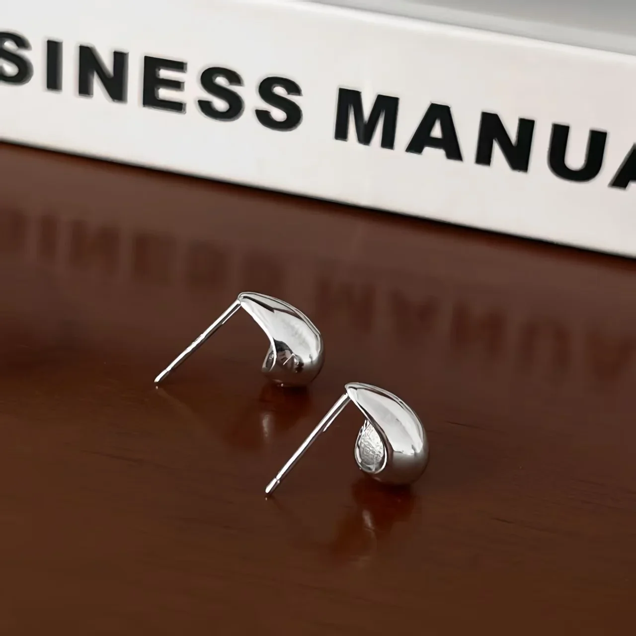 Ventfille 925 Sterling Silver Water Drop Earring for Women Gift Minimalism Versatile Office Trend Jewelry Dropshipping