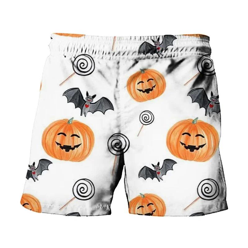 2024 New Horror Halloween Collection Disney Brand Stitch And Mickey Minnie Anime Summer Men\'s Fashion Beach Party Casual Shorts