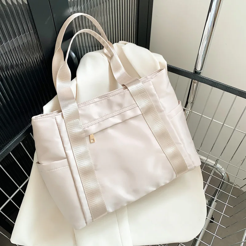 

Women Solid Tote Bag Shoulder Crossbody Bag Large Capacity Waterproof Handbag Women Multifunctional Travel Bags
