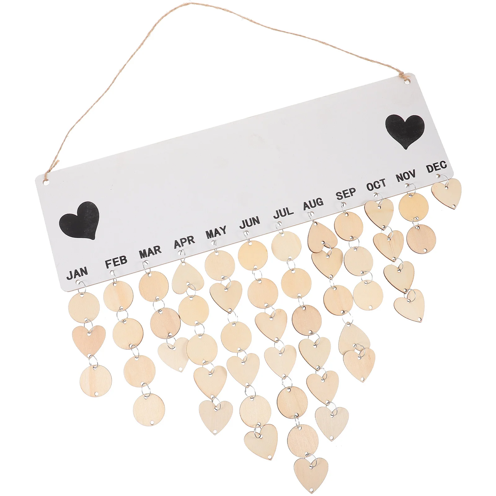 

1Set Wooden Hanging Calendar Wall Family Birthday Sign Traditional Style Birthday Reminder Board Home Decor Calendar Hanging Tag