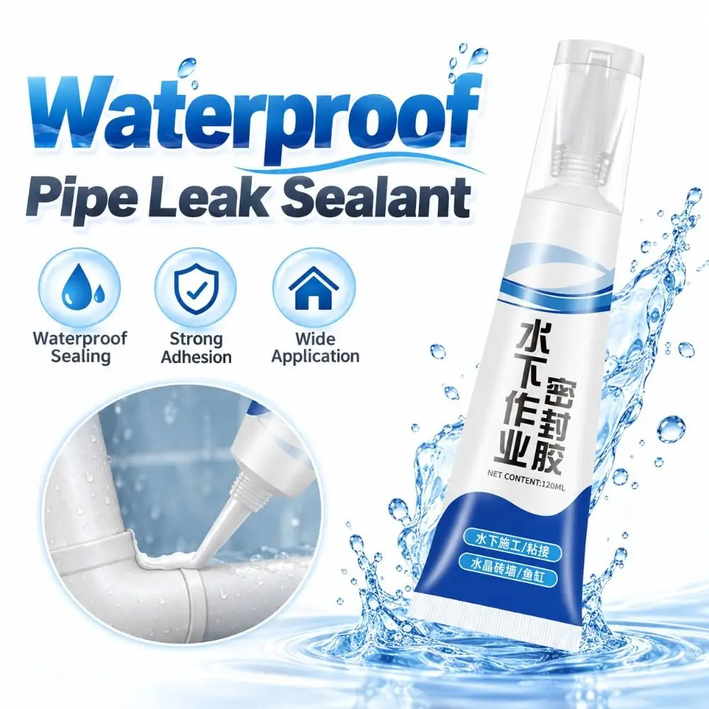 New Waterproof Pipe Leak Sealant Fast Sealing Strong Waterproof Sealant Glass Bonding Sealant Aquarium Maintenance