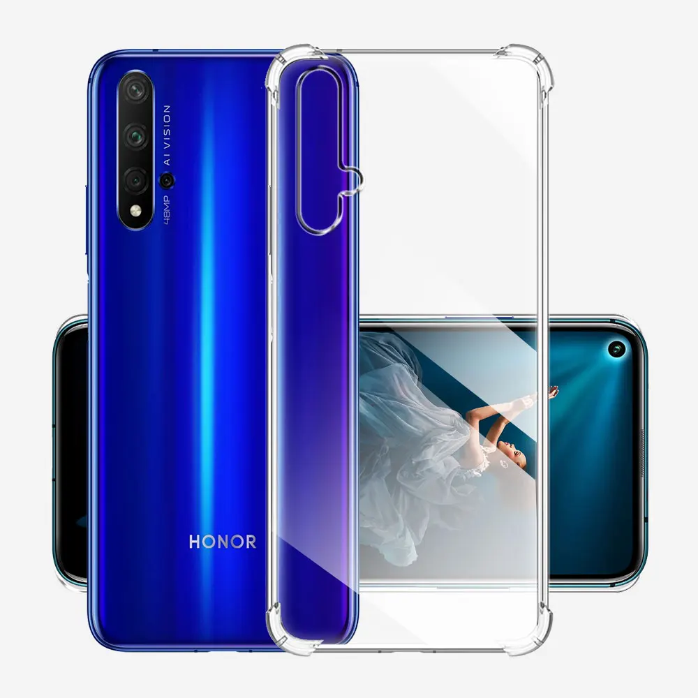 Shockproof Case For Huawei Nova 5T Silicone Soft Transparent Cases For Huawei Nova 5T Clear Cover For Nova5T 5 T Funda Coque