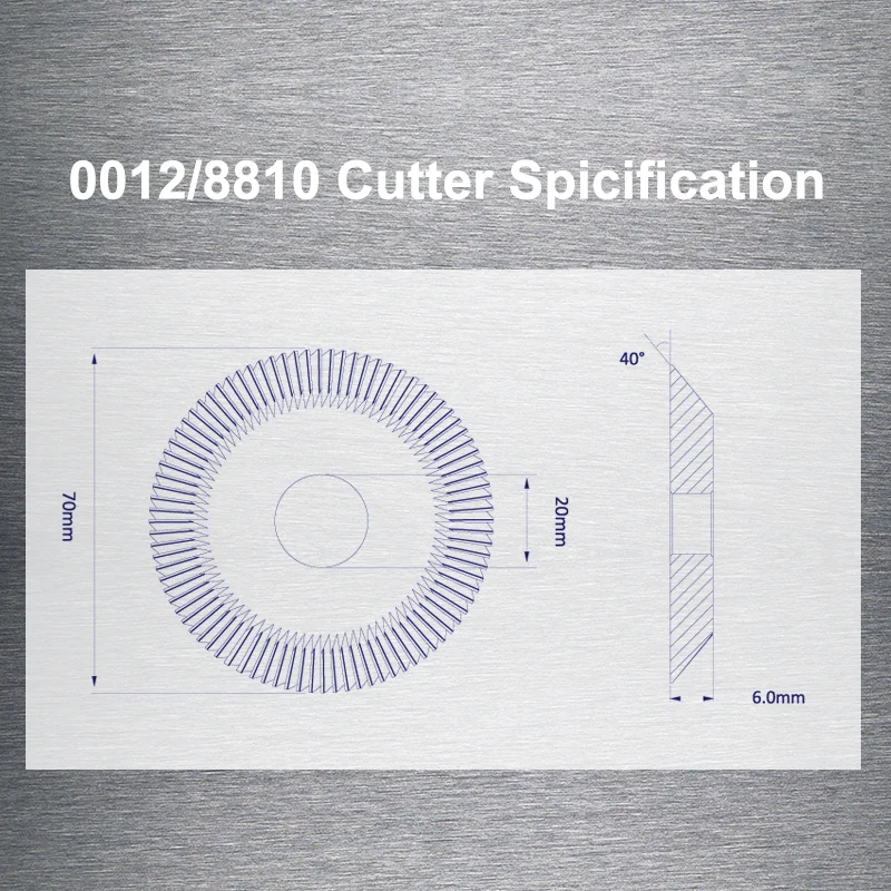 Milling Cutter Locksmith Tool Solid Carbide Compatible with Gladaid GL-368 GL-888 Key Cutting Machine