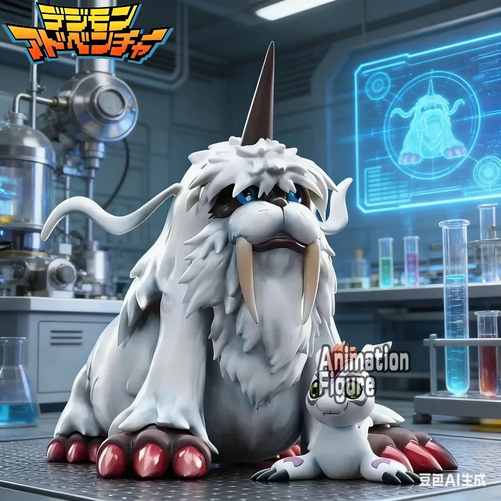 

11cm/4.3in Anime Digimon Adventure Figure Gomamon and Ikkakumon Action Figures Pvc Statue Collectible Model Toys Gifts