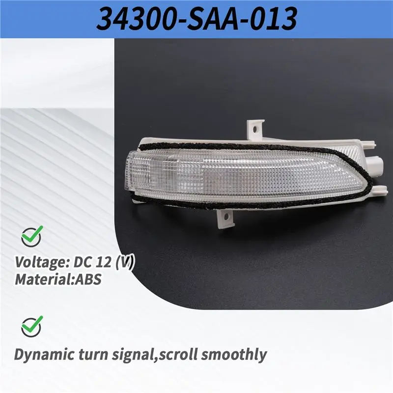 Car Rearview Mirror LED Turn Signal Lamp Warning Light For Honda FIT JAZZ FIT SALOON CITY 2003-2008-N25R