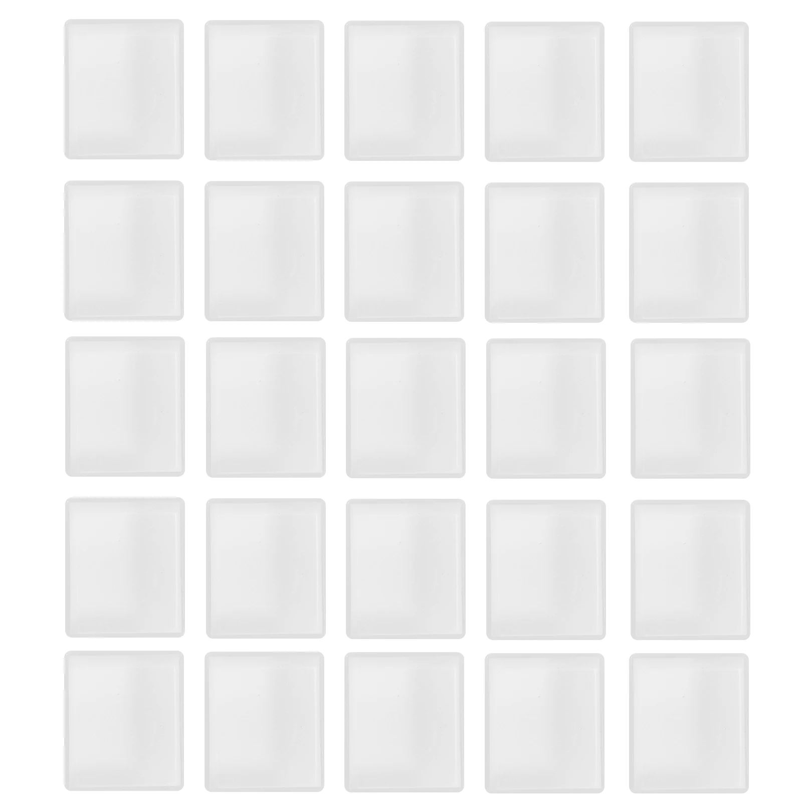 

50 Pcs Watercolor Paint Palette Empty Half Pans Sturdy Reusable Durable Easy Clean Portable Sketching Fit Repacking Solid Paint