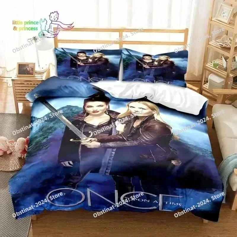 3D Fantasy Adventure Once Upon A Time Bedding Set Printed single Comforter Duvet Cover Pillow Case 3 Pieces Sets Kids Adult Size