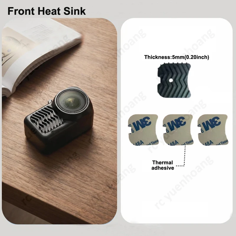 1PCS For DJI NANO Aluminum Alloy Heat Sink Cooling Fin Thermal Heat Dissipation Pad Overheat Prevention for Outdoor Recording