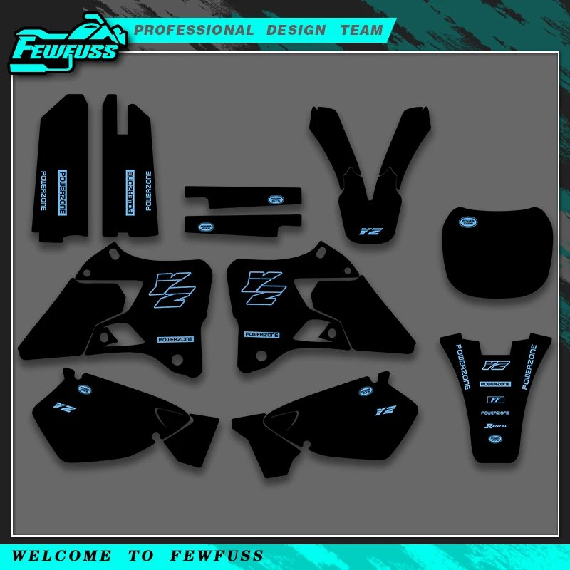 

Наборы наклеек с графикой мотоцикла Fewfuss для YAMAHA YZ125 YZ250 YZ125 YZ 250 1996 1997 1998 1999 2000 2001
