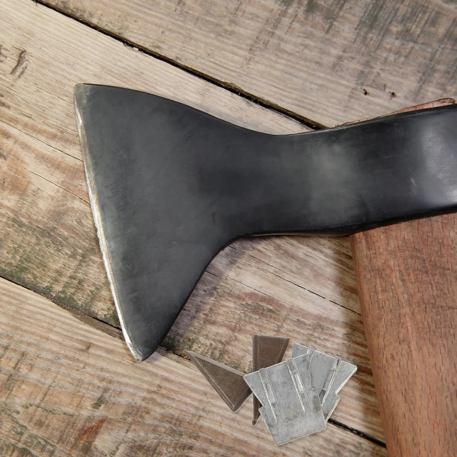 

4Pcs Iron Axe Wedges Installation Reinforcing Cone Shaped Wedges Metal Axe Handle Fixing Replacement Hammer Wedge Accessory