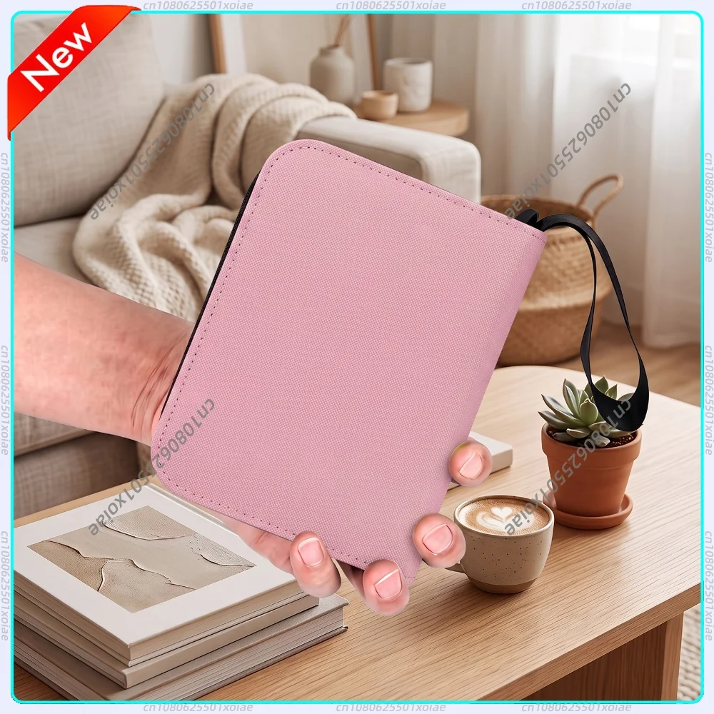 PU Leather Diamond Texture 40 Pocket Zipper Card Album Acid-Free Side- Card Sleeve Binder