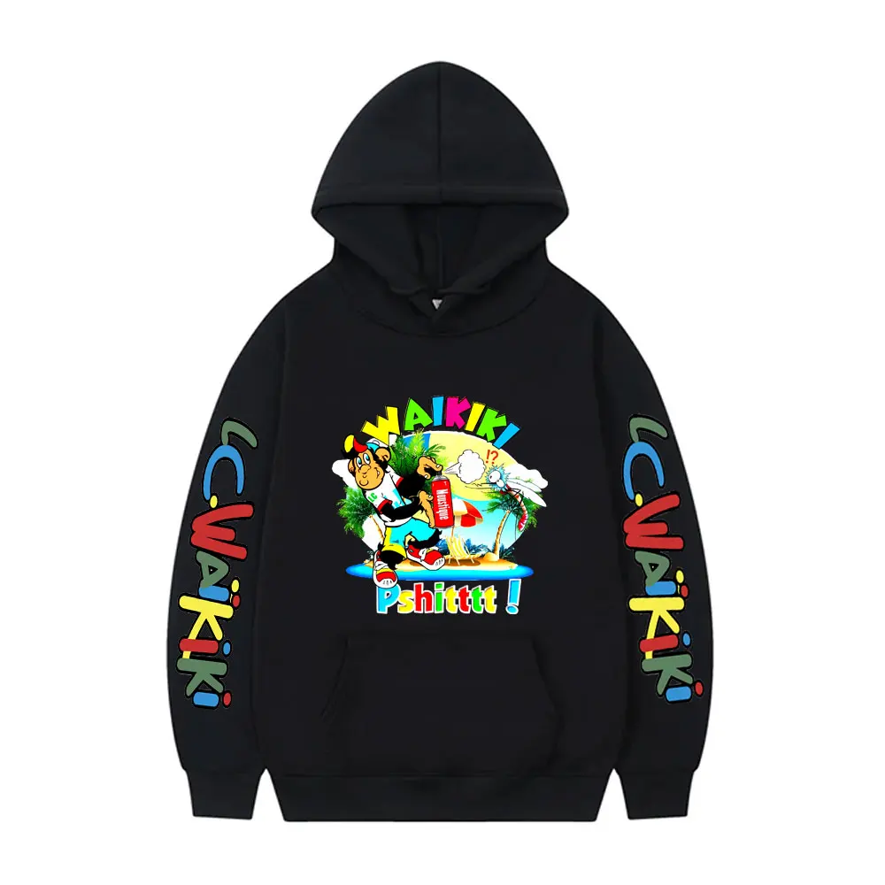 Love To Doodle Multi-color Lc Waikiki Monkey Hoodie Men Women Fashion Streetwear Male Oversized Hoodies Unisex Fleece Hoodies