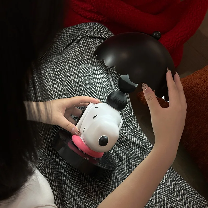 سنوبي ليلة ضوء أباجورة لغرفة الأطفال ، مصباح طاولة كرتوني ، ديكور لطيف لغرفة نوم الفتيات العناصر المنزلية الإبداعية #5