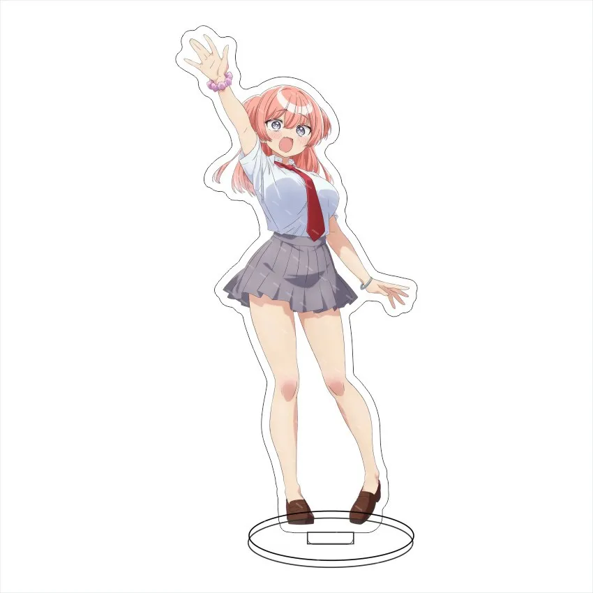 Yowayowa Sensei 15cm Acrylic Stand Keychain ’Hiyori Hiwamura&Akihito Abikura‘ Collection Bedroom Decorations Party Gift