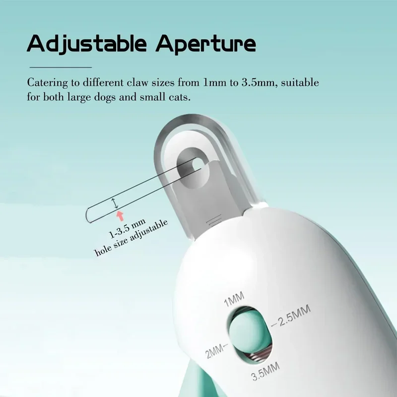 Pet Nail Clippers Led Nail Clipper Set Cat Cleaning Grooming Tools Cat Dog Nail Clippers Nail Sharpeners