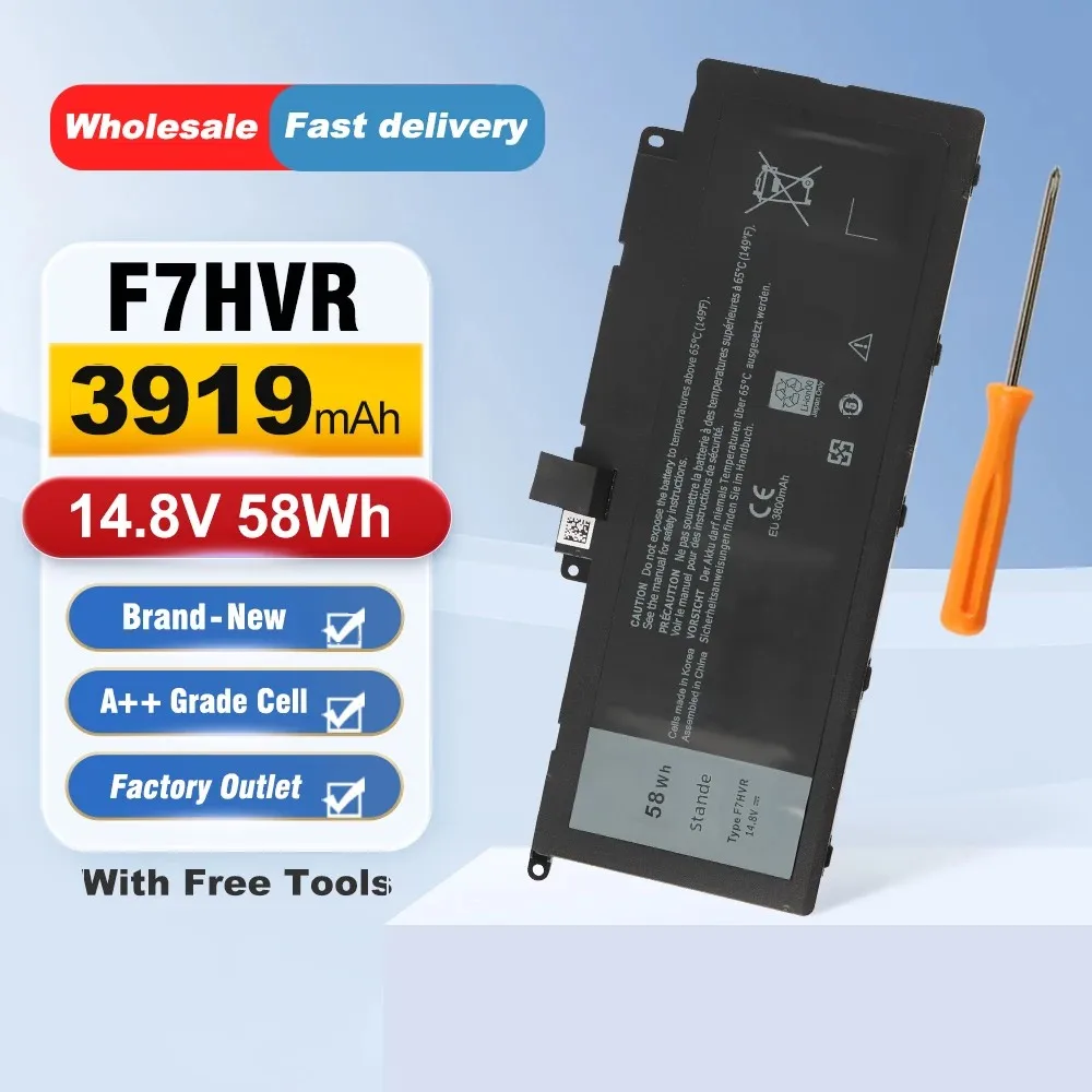 ETESBAY F7HVR G4YJM 062VNH T2T3J For DELL Inspiron 15-7537 15-5545 14-7437 17-7737 17HR-1728T 17-7746 58WH  Laptop Battery
