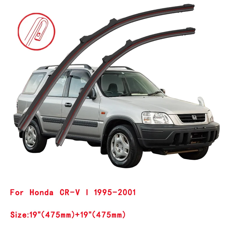 For Honda CR-V 2005 2007 2011 2014 2015 2016 2019 Front Window Premium Universal Double Rubber Car Windshield Wiper Blades