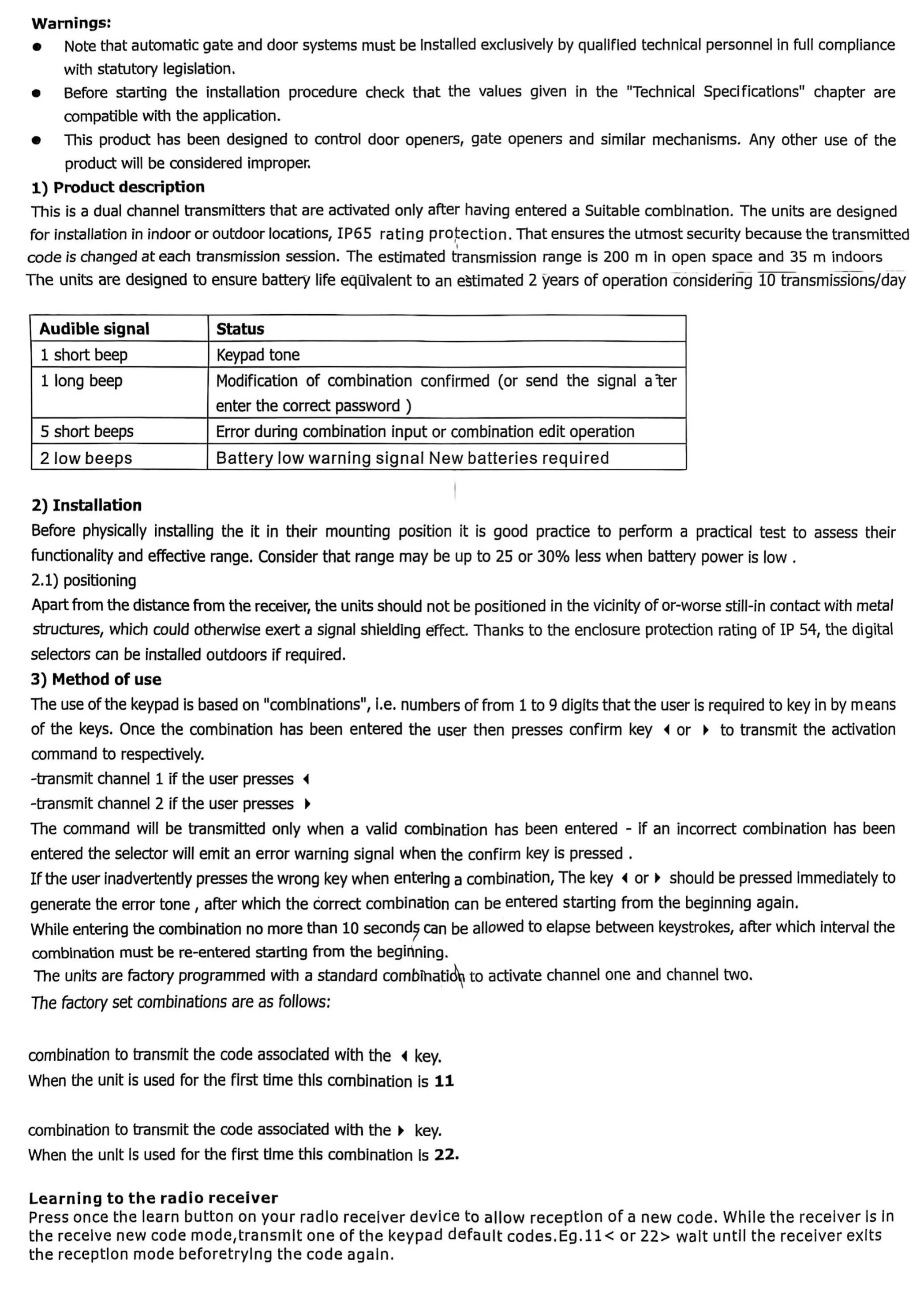 Universeller 433,92 MHz Frequenz-Fernbedienungs-Garagentorsender, Fernbedienung, Sicherheitstastatur-Schloss, kundenspezifischer Herstellercode – Detail 7