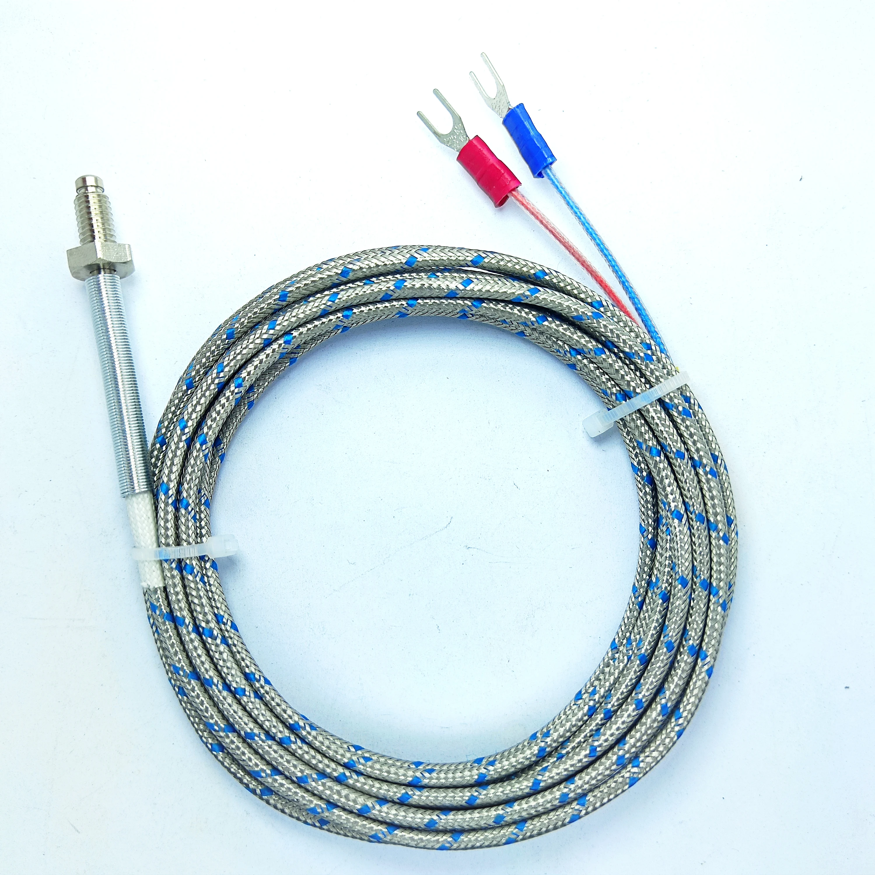 J type M6 thread thermocouple packaging machinery mold fixture temperature sensor J type M6 thread temperature sensing wire.