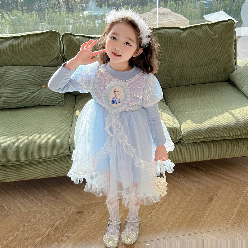 

2024 new summer fashion children Aisha cartoon princess dress comfortable skin-friendly fabric trend exotic girl Lolita dress.