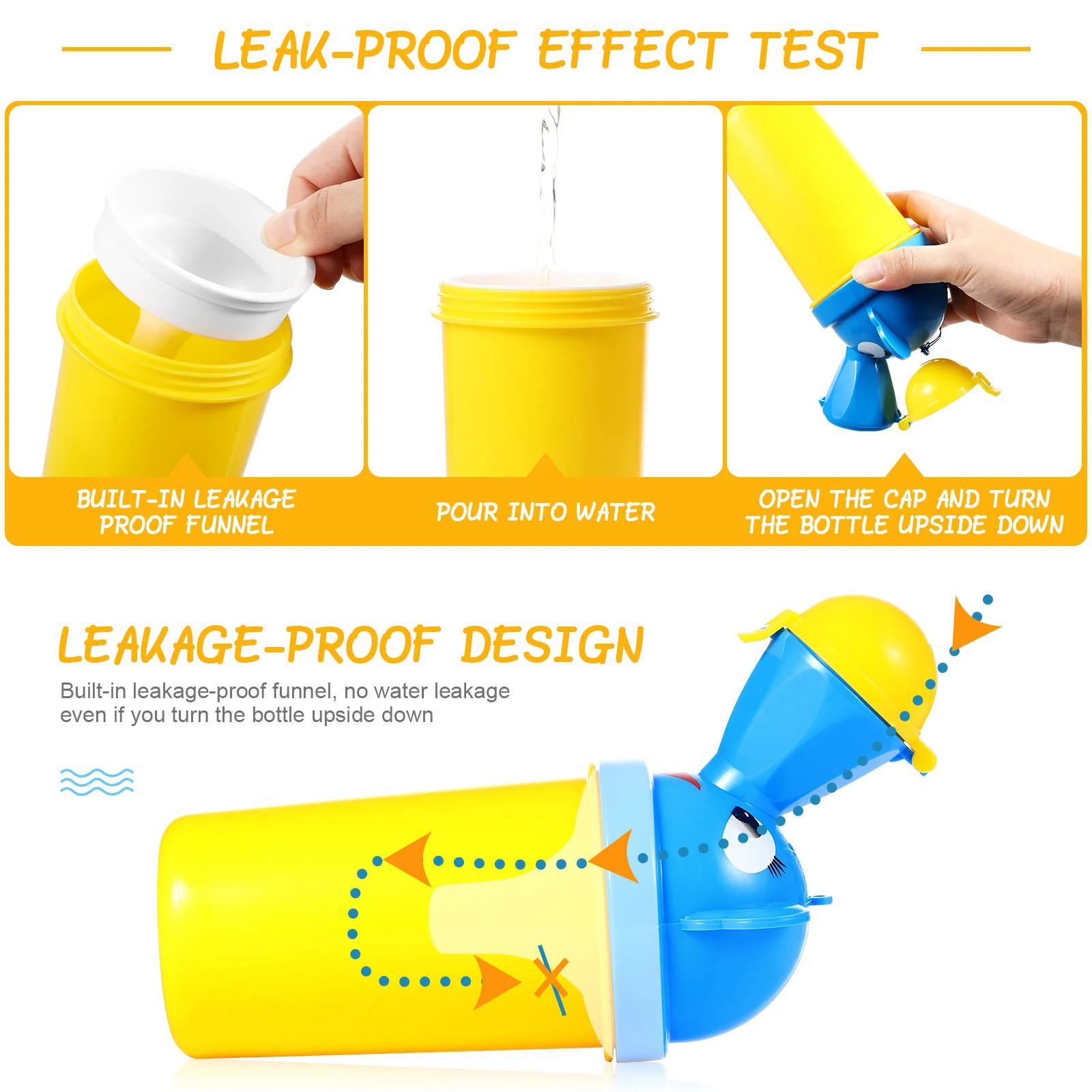 Children Boys Portable Urine Potty Holder Bottle Toddler Boys Emergency Toilet Outdoor Car Travel Leak-Proof Training Potty