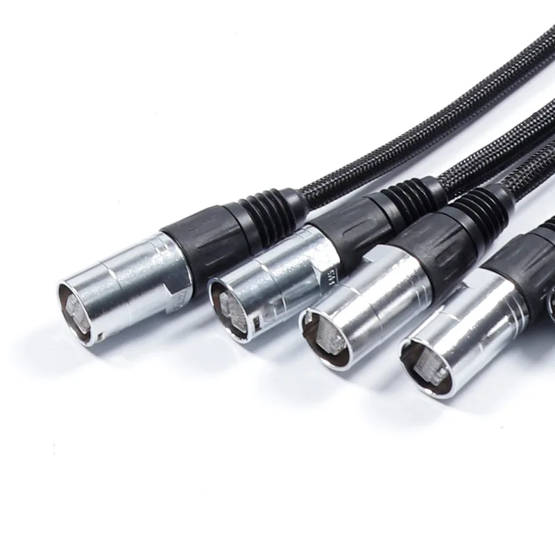 4 Cat6A UTP Shielded Network Cable with RJ45 Jumper Ethernet Snake Performance for Audio & Video Control Line