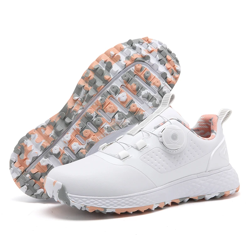 2024 Scarpe da golf da uomo Sneakers da golf traspiranti impermeabili Scarpe sportive senza punte da donna Calzature da golf per sport all'aria aperta