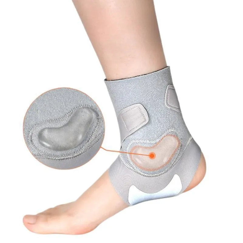 

1Pair Silicone Gel Ankle Support Compression Sleeves for Pain Relief Plantar Fasciitis Achilles Tendonitis Ankle Brace Protector