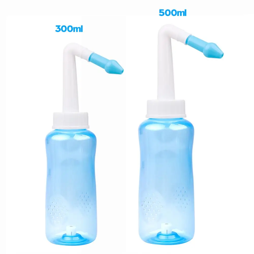 300ML/500ML bottiglia di lavaggio nasale manuale portatile irrigatore d\'acqua del seno prodotto per la cura nasale irrigazione nasale detergente per