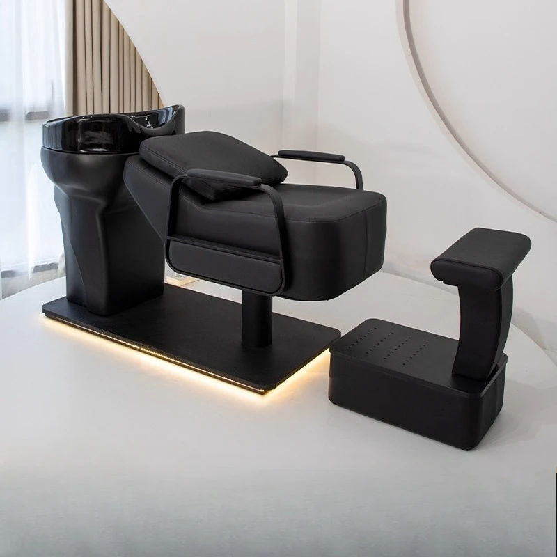 

Современная эстетическая скандинавская модная кровать с шампунем, деликатесная мебель для салона Cadeira De Barbearia, деликатесная уникальная кровать с шампунем