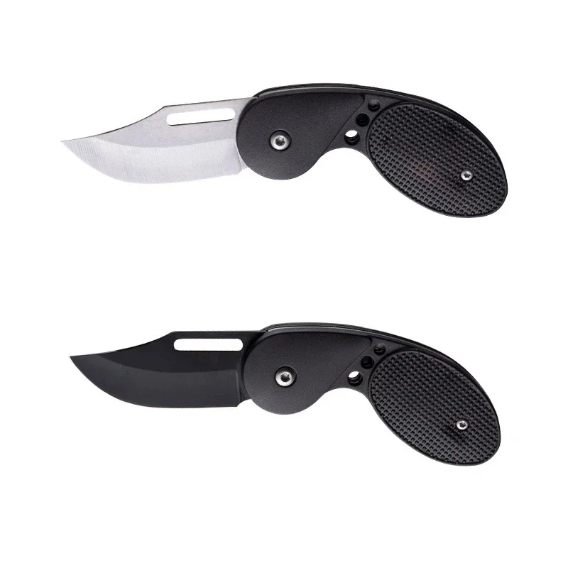 Outdoor Folding Knife Mini Multifunctional Zipper Knife Utility Knife Outdoor Survival EDC Gadget Keychain Pendant Pocket Knife